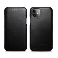 iCARER Skórzany Elegancki Pokrowiec iPhone 11 czarny