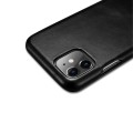 iCARER Skórzany Elegancki Pokrowiec iPhone 11 czarny