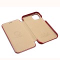 iCARER Skórzany Elegancki Pokrowiec iPhone 11 czerwony