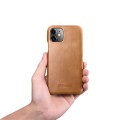 iCARER Skórzany Elegancki Pokrowiec iPhone 11 brązowy jasny