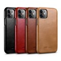 iCARER Skórzany Elegancki Pokrowiec iPhone 11 brązowy