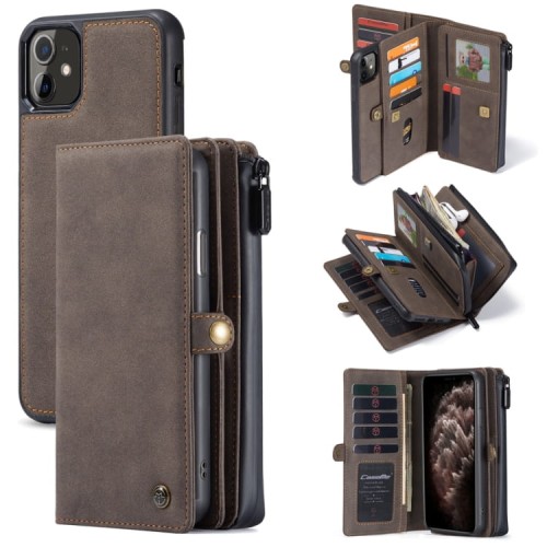 Etui Pokrowiec Portfel CASEME do iPhone 11 brązowy