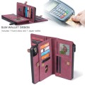 Etui Pokrowiec Portfel CASEME do iPhone 11 bordowy