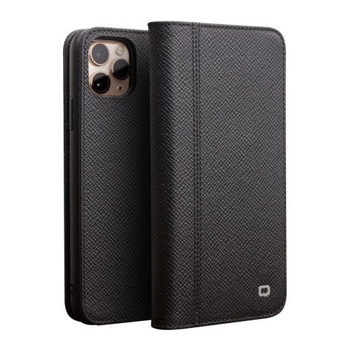 QIALINO 2w1 Skórzany Magnetyczny Pokrowiec do iPhone 11 Pro Max