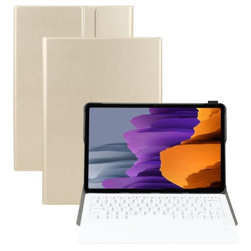 Etui Klawiatura do Samsung Galaxy Tab S7 Plus / Galaxy Tab S7 FE złote