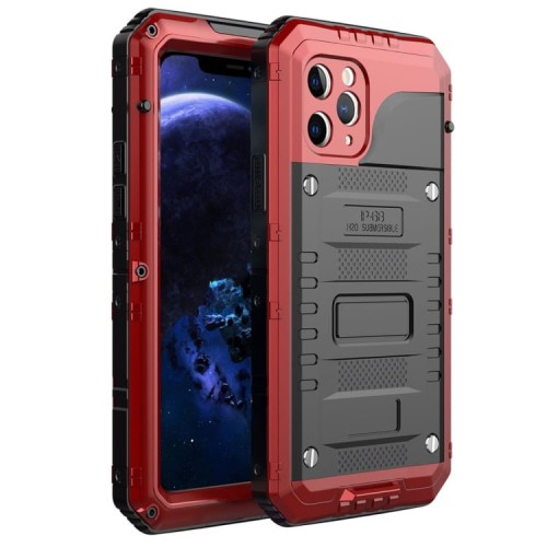 Mocne Pancerne Etui Shockproof do iPhone 11 Pro czerwone
