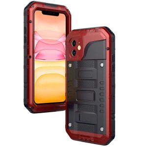 Mocne Pancerne Etui Shockproof do iPhone 11  czerwone