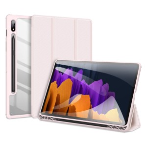 DUX DUCIS TOBY Series Smart Cover do Samsung Galaxy Tab S7 różowe