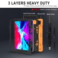 Shockproof Pancerne Etui Obudowa do iPad Pro 12.9 2021/2020 pomarańczowe