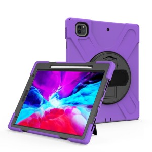 Shockproof  Pancerne Etui Obudowa do iPad Pro 12.9 2021/2020 fioletowe