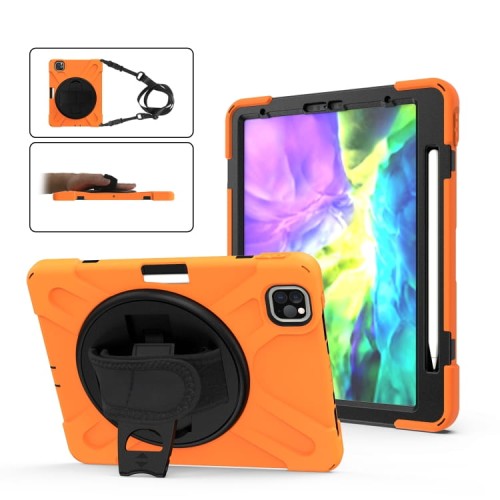 Shockproof Pancerne Etui Obudowa do iPad Pro 11 2021/2020 pomarańczowe