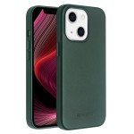 QIALINO MagSafe Skórzane Etui Plecki do iPhone 13 zielone
