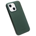 QIALINO MagSafe Skórzane Etui Plecki do iPhone 13 zielone