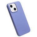 QIALINO MagSafe Skórzane Etui Plecki do iPhone 13 niebieskie