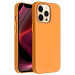 QIALINO MagSafe Skórzane Etui Plecki do iPhone 13 Pro pomarańczowe