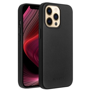 QIALINO MagSafe Skórzane Etui Plecki do iPhone 13 Pro Max czarne