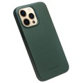 QIALINO MagSafe Skórzane Etui Plecki do iPhone 13 Pro Max zielone