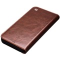 QIALINO Eleganckie Skórzane Etui do iPhone 13 Pro brązowe