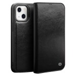 QIALINO Eleganckie Skórzane Etui do iPhone 13 Mini czarne