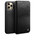 QIALINO Eleganckie Skórzane Etui do iPhone 13 Pro czarne