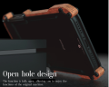 R-JUST Ramka Metalowo Drewniana Etui do iPhone 13