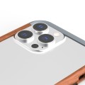 R-JUST Ramka Bumper Metal Drewno Etui do iPhone 13 Pro Max