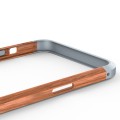 R-JUST Ramka Bumper Metal Drewno Etui do iPhone 13