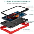 Shockproof Pancerne Etui Obudowa do iPad Mini 6 + SZKŁO 9H czerwone
