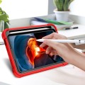 Shockproof Pancerne Etui Obudowa do iPad Mini 6 + SZKŁO 9H czerwone