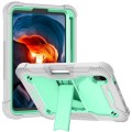 Shockproof Pancerne Etui Obudowa do iPad Mini 6 + SZKŁO 9H zielono-szare