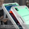 Shockproof Pancerne Etui Obudowa do iPad Mini 6 + SZKŁO 9H zielono-szare