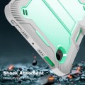 Shockproof Pancerne Etui Obudowa do iPad Mini 6 + SZKŁO 9H zielono-szare