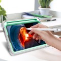 Shockproof Pancerne Etui Obudowa do iPad Mini 6 + SZKŁO 9H zielono-szare