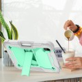 Shockproof Pancerne Etui Obudowa do iPad Mini 6 + SZKŁO 9H zielono-szare