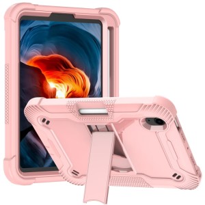 Shockproof  Pancerne Etui Obudowa do iPad Mini 6 + SZKŁO 9H różowe