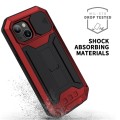 R-JUST Pancerne Etui Antywstrząsowe do iPhone 13 Mini czerwone