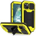 R-JUST Pancerne Etui Antywstrząsowe do iPhone 13 Mini żółte