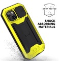 R-JUST Pancerne Etui Antywstrząsowe do iPhone 13 Mini żółte