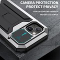R-JUST Pancerne Etui Antywstrząsowe do iPhone 13 Mini srebrne