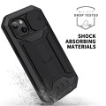R-JUST Pancerne Etui Antywstrząsowe do iPhone 13 czarne