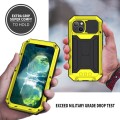 R-JUST Pancerne Etui Antywstrząsowe do iPhone 13 żółte