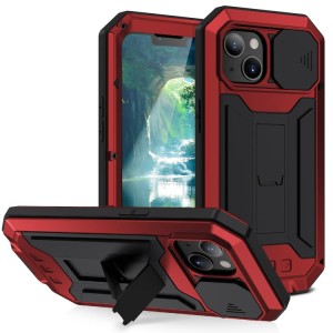 R-JUST Pancerne Etui Antywstrząsowe do iPhone 13 czerwone