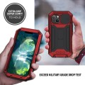 R-JUST Pancerne Etui Antywstrząsowe do iPhone 13 czerwone