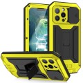 R-JUST Pancerne Etui Antywstrząsowe do iPhone 13 Pro żółte
