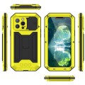R-JUST Pancerne Etui Antywstrząsowe do iPhone 13 Pro żółte