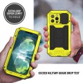 R-JUST Pancerne Etui Antywstrząsowe do iPhone 13 Pro żółte