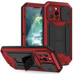 R-JUST Pancerne Etui Antywstrząsowe do iPhone 13 Pro czerwone