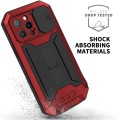 R-JUST Pancerne Etui Antywstrząsowe do iPhone 13 Pro czerwone