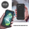 R-JUST Pancerne Etui Antywstrząsowe do iPhone 13 Pro czarne