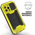 R-JUST Pancerne Etui Antywstrząsowe do iPhone 13 Pro Max żółte